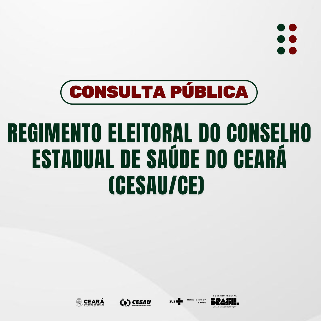 Cesau/CE disponibiliza Regimento Eleitoral para consulta pública